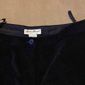 Eddie Bauer Velveteen Black Pants
